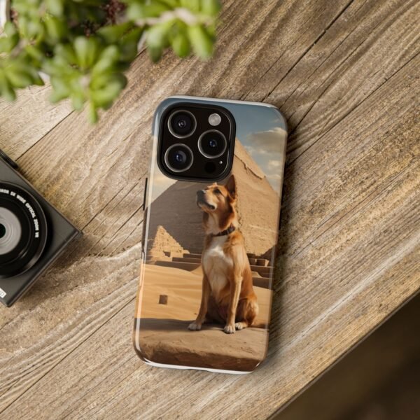 Adorable Dog at the Pyramids of Giza - Phone Case for iPhone - Image 14