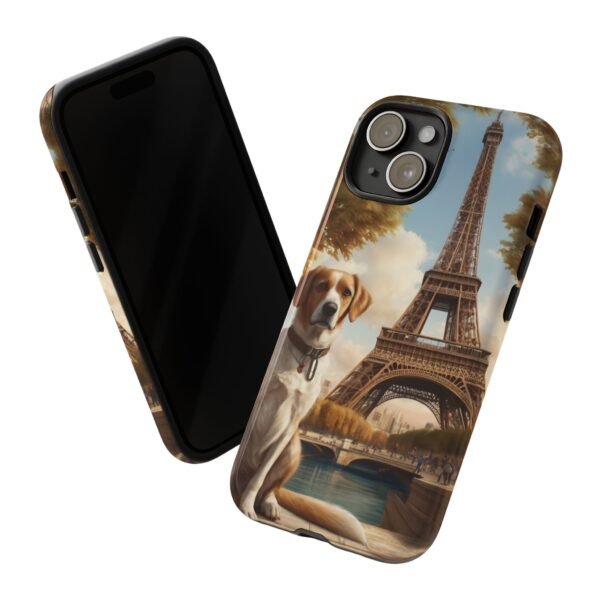 Adorable Dog in Paris - Phone Case for iPhone - Image 2
