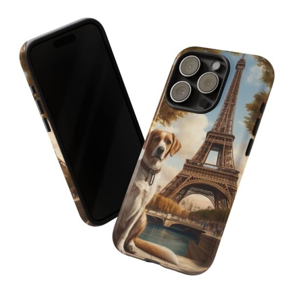 Adorable Dog in Paris - Phone Case for iPhone - Image 5