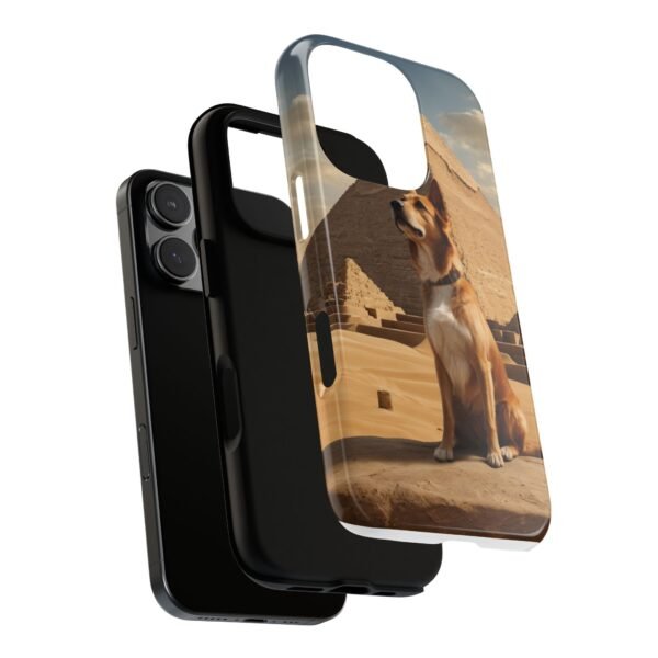 Adorable Dog at the Pyramids of Giza - Phone Case for iPhone - Image 13