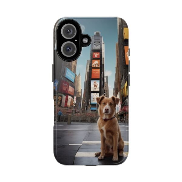 Adorable Dog in Times Square, New York - Phone Case for iPhone - Image 7