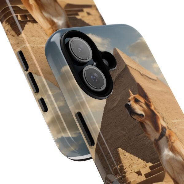 Adorable Dog at the Pyramids of Giza - Phone Case for iPhone - Image 8