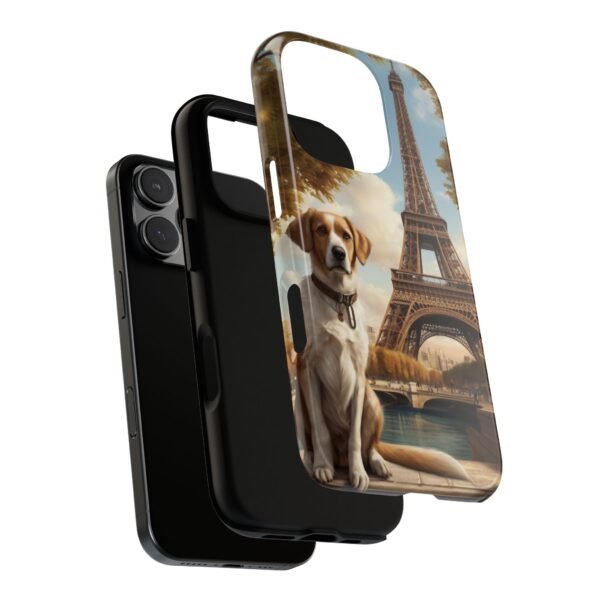 Adorable Dog in Paris - Phone Case for iPhone - Image 13