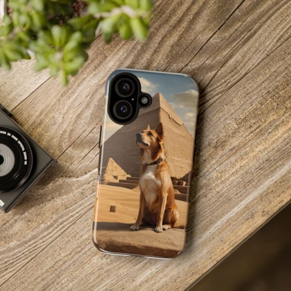 Adorable Dog at the Pyramids of Giza - Phone Case for iPhone - Image 10