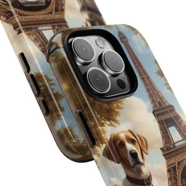 Adorable Dog in Paris - Phone Case for iPhone - Image 12