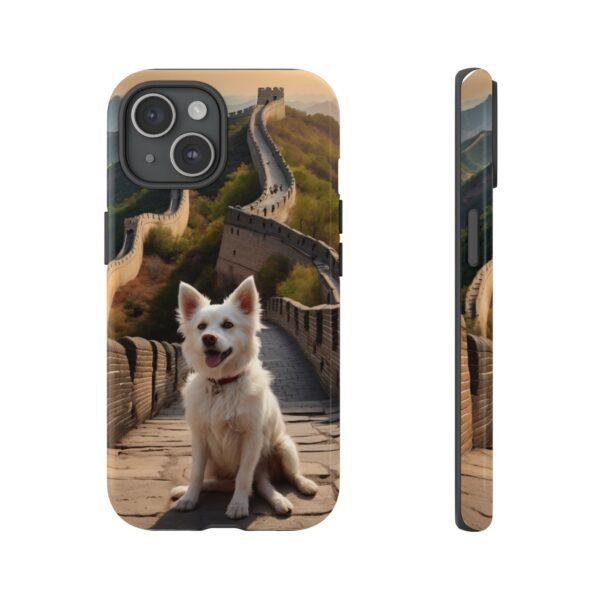 Adorable Dog on the Great Wall of China - Phone Case  for iPhone