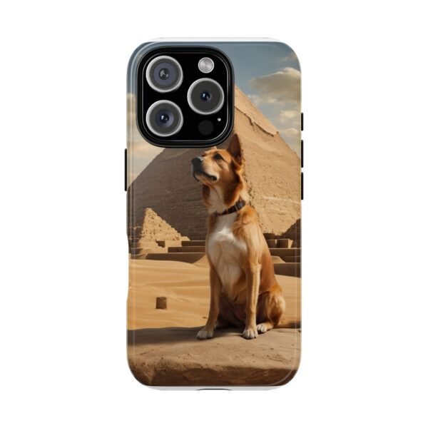 Adorable Dog at the Pyramids of Giza - Phone Case for iPhone - Image 11