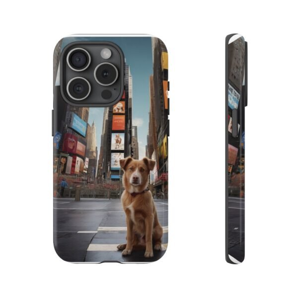 Adorable Dog in Times Square, New York - Phone Case for iPhone - Image 4
