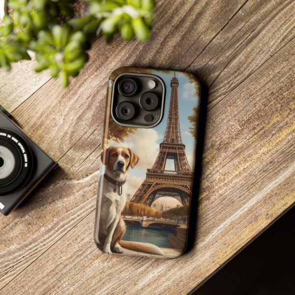 Adorable Dog in Paris - Phone Case for iPhone - Image 6