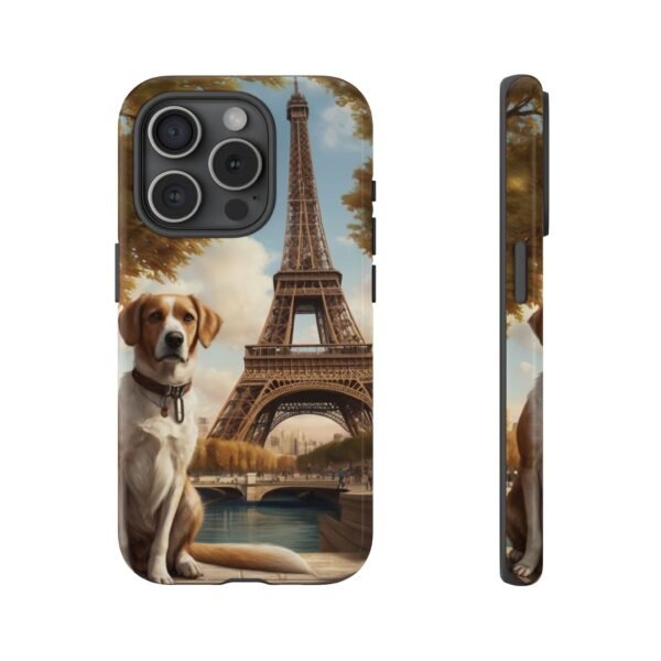 Adorable Dog in Paris - Phone Case for iPhone - Image 4