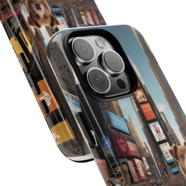 Adorable Dog in Times Square, New York - Phone Case for iPhone - Image 12