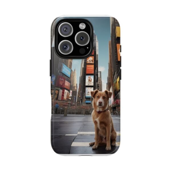 Adorable Dog in Times Square, New York - Phone Case for iPhone - Image 11