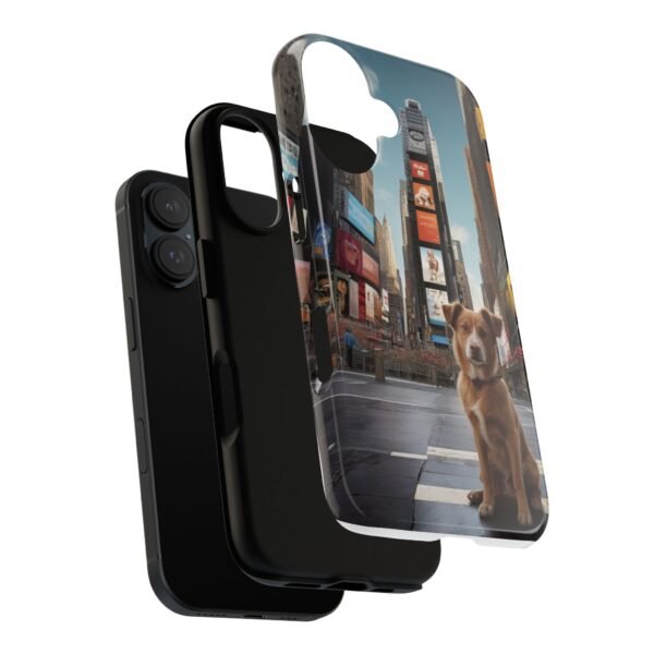 Adorable Dog in Times Square, New York - Phone Case for iPhone - Image 9
