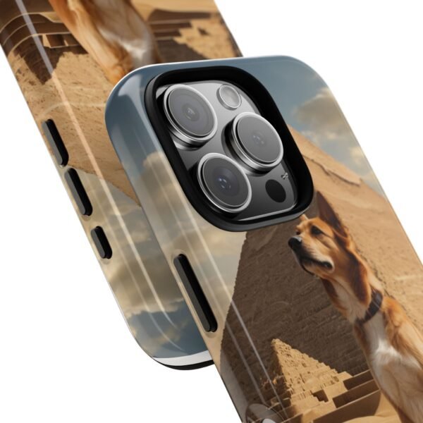 Adorable Dog at the Pyramids of Giza - Phone Case for iPhone - Image 12