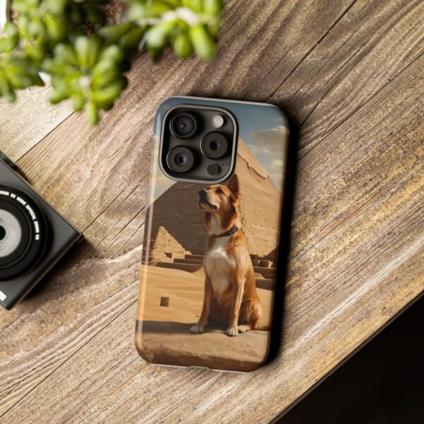 Adorable Dog at the Pyramids of Giza - Phone Case for iPhone - Image 6