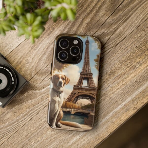 Adorable Dog in Paris - Phone Case for iPhone - Image 14
