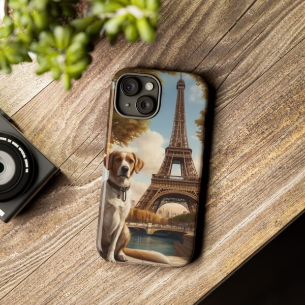 Adorable Dog in Paris - Phone Case for iPhone - Image 3