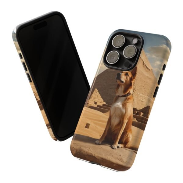 Adorable Dog at the Pyramids of Giza - Phone Case for iPhone - Image 5